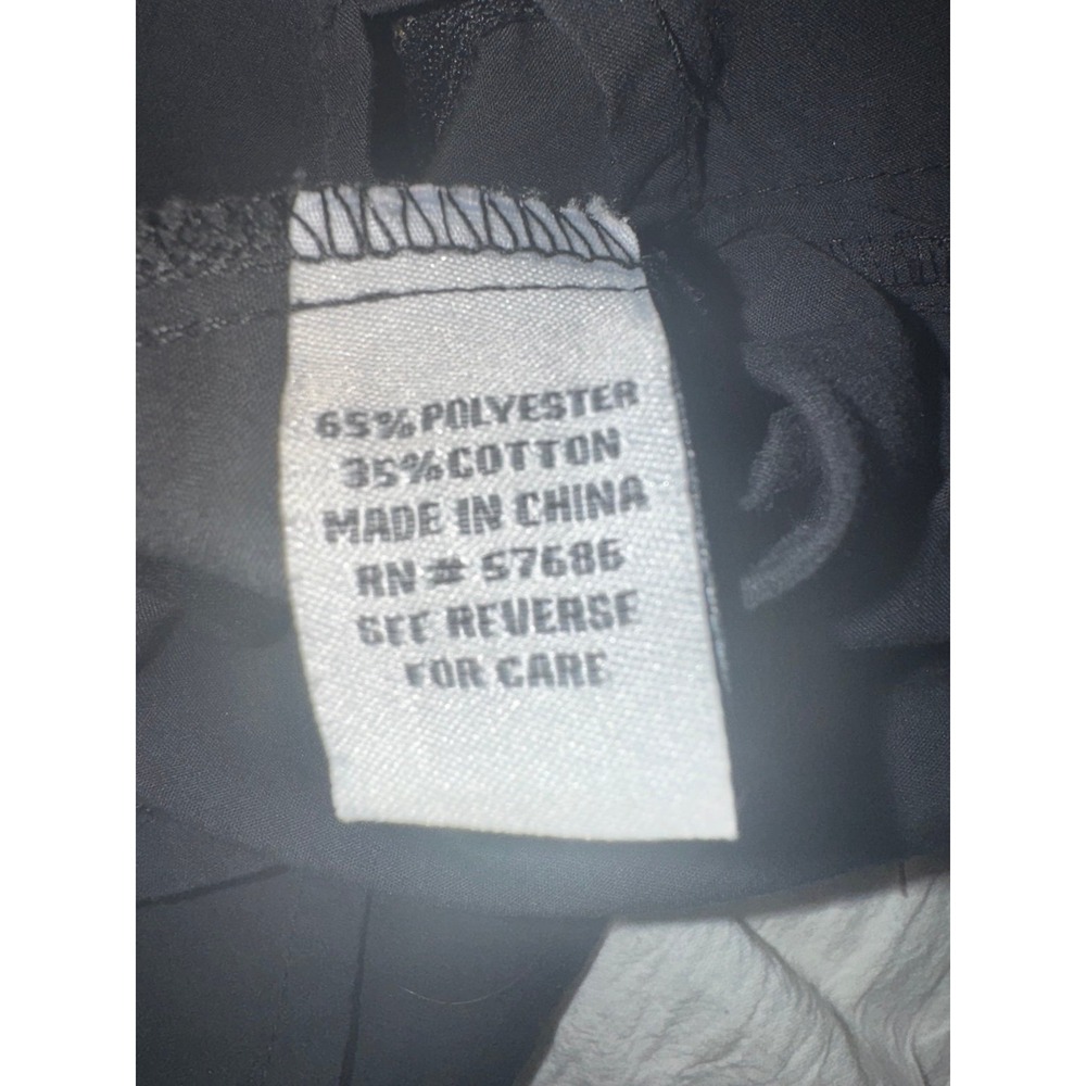 Miss Selfie black full zip front Y2K long sleeve roll tab top small - Picture 5 of 6